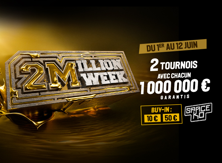 WINAMAX : La chance de disputer encore les incroyables tournois des 2 Million Week Space KO !
