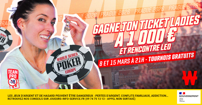 OBJECTIF LADIES : Winamax organise des qualifications gratuites pour le Ladies Championship à Prague ! 