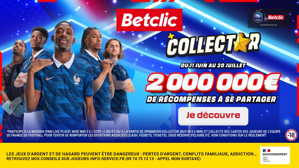BETCLIC : L'opérateur lance une chasse aux cartes dédiée aux bleus via l'opération CollectOR !  