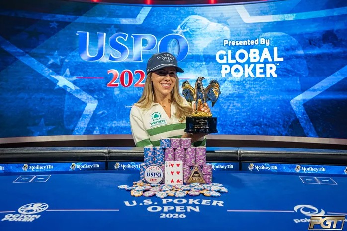 US POKER OPEN 2026 : Kristen Foxen s'adjuge un cinquième titre PGT sur le 10k NLH ! 