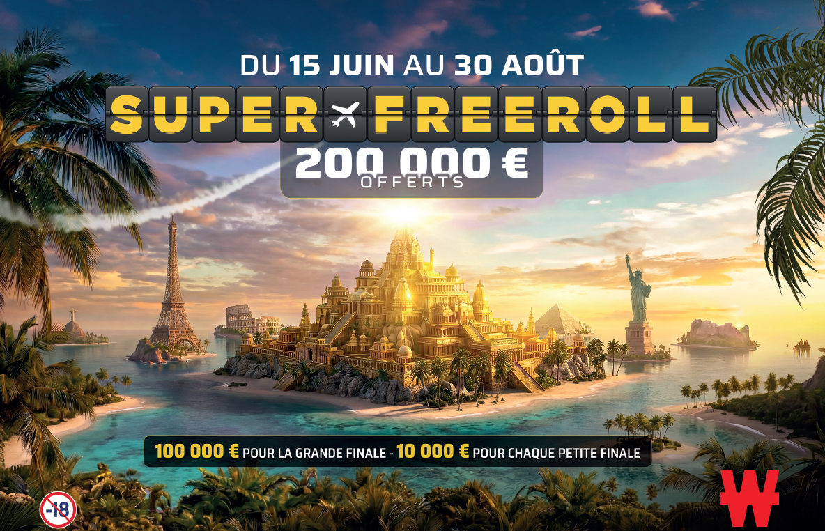 WINAMAX : Winamax relance son Super Freeroll avec une dotation totale de 200.000 € à se partager !