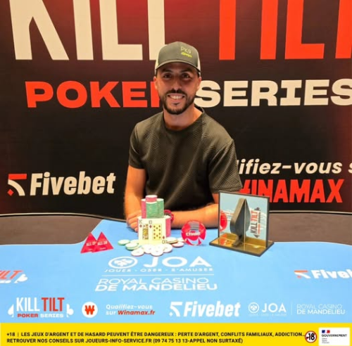 Kill Tilt Poker Series : Fahd Boudaouine décroche la victoire sur le Main Event et encaisse 33.182 € ! 