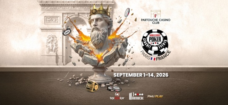 TEXAPOKER : Les WSOP-C Paris reviennent avec 13 Ring Events et un Main Event à 1 500 € au Partouche Pasino Club !